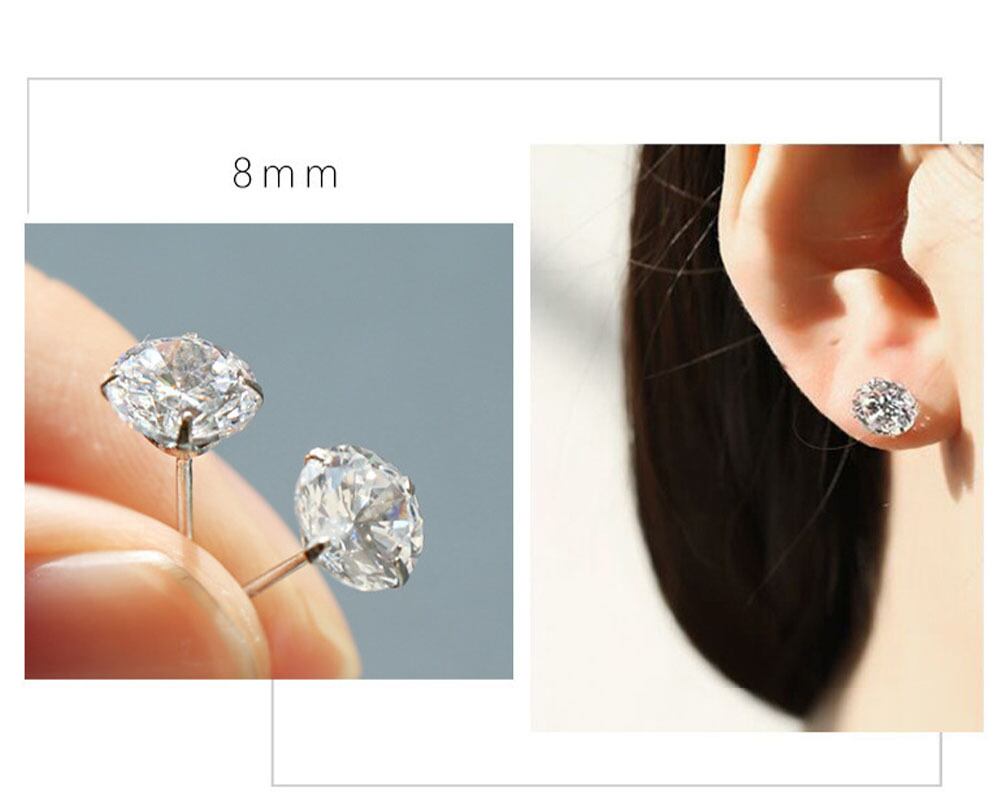 E058 ピアス シルバー925 ジルコニア 3~8mm ジルコニアピアス E058 ピアス シルバー925 ジルコニア 3~8mm ジルコニアピアス