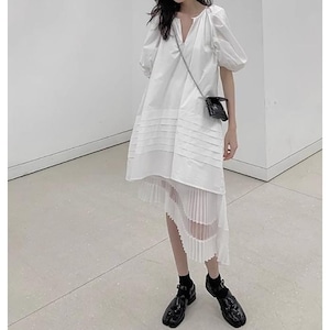 Layered Cool Shirt Dress*S-272