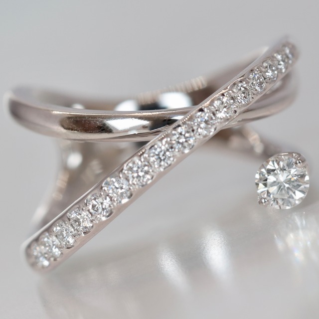 Pt900 小寺智子 ダイヤモンド リング 0.27ct 6号 コデラトモコ TOMOKO 
