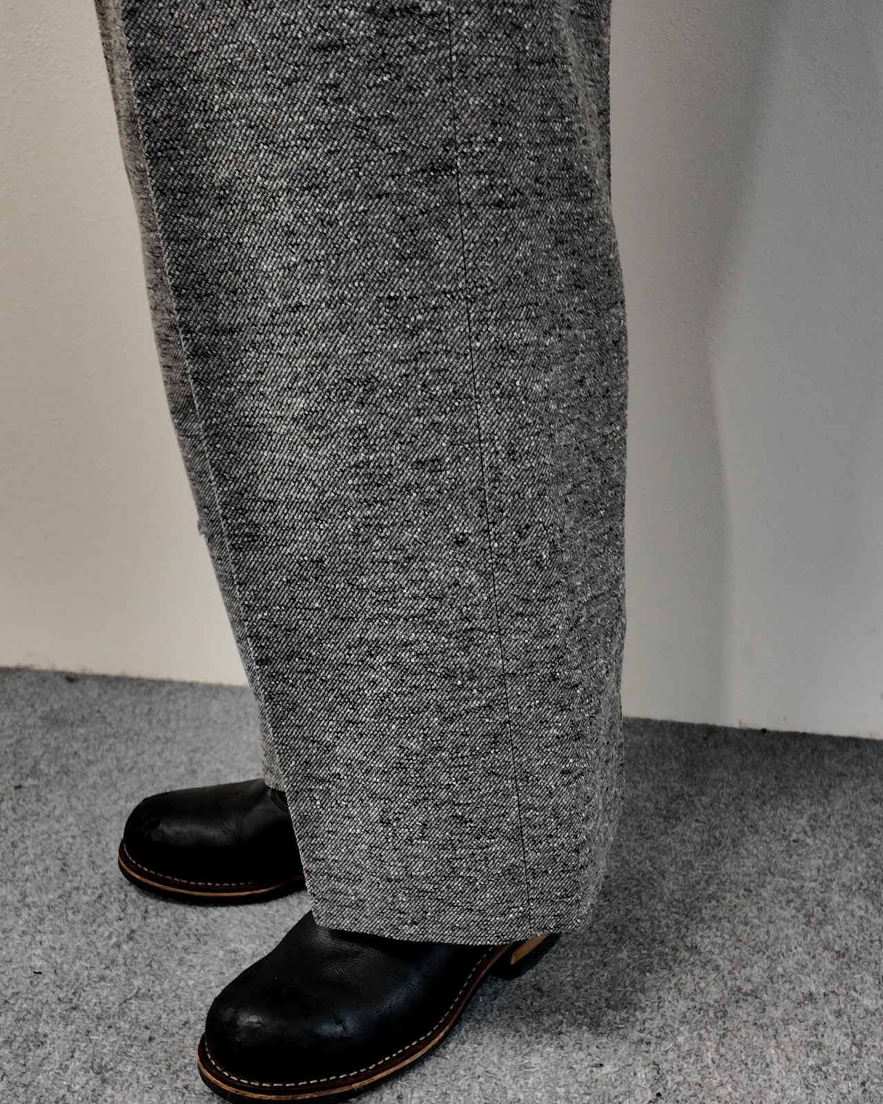 【Maison Margiela】cropped nep grey pants