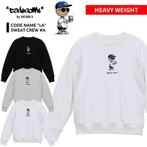 CODENAME "LA" Print Crew #A (Black/Ash Gray/Off White)