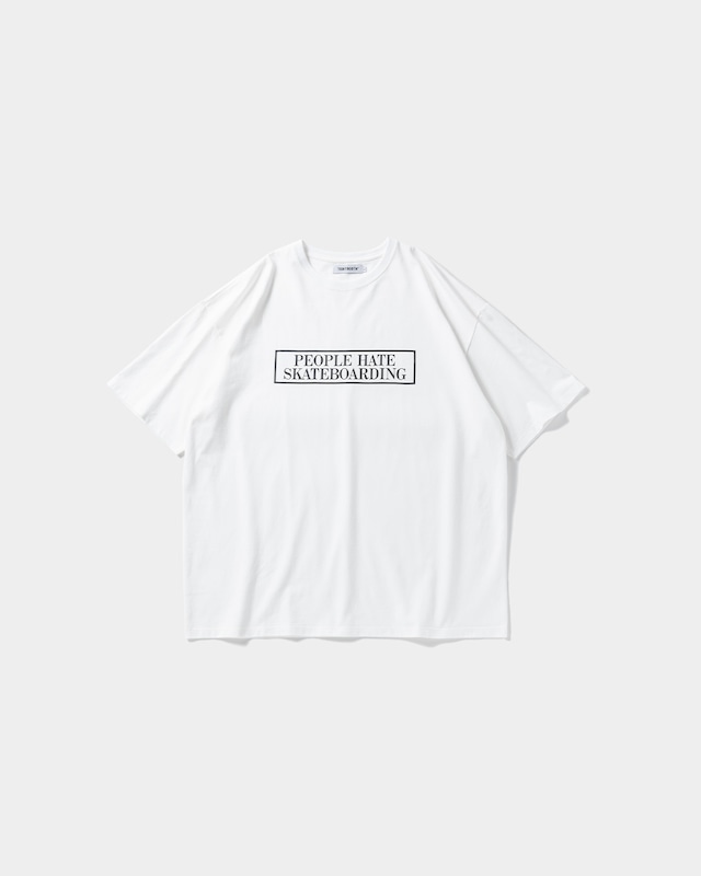 TIGHTBOOTH / PEOPLE HATE SKATE T-SHIRT / WHITE