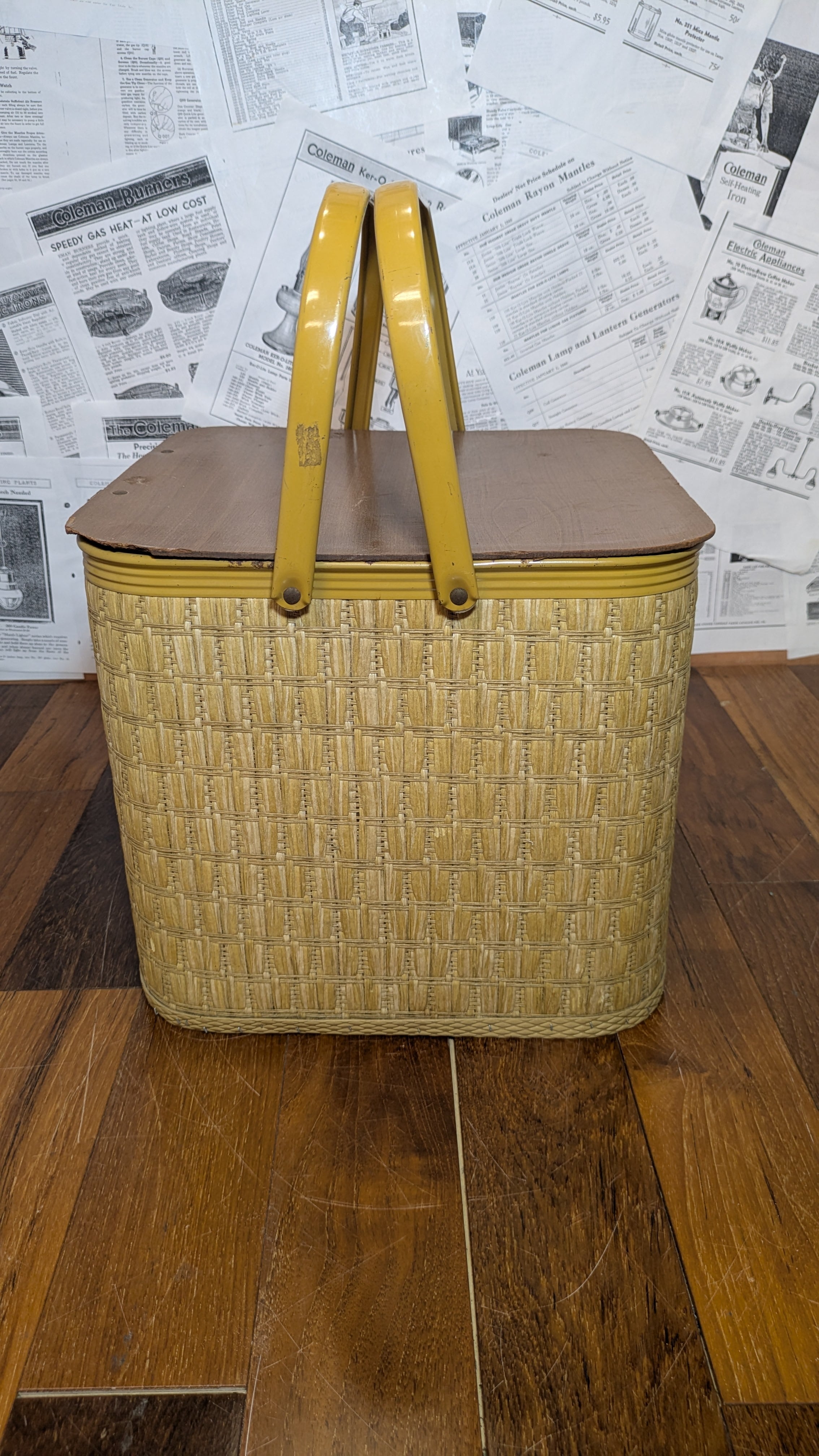 Vintage REDMAN PicnicBasket Square ビンテージ レッドマン