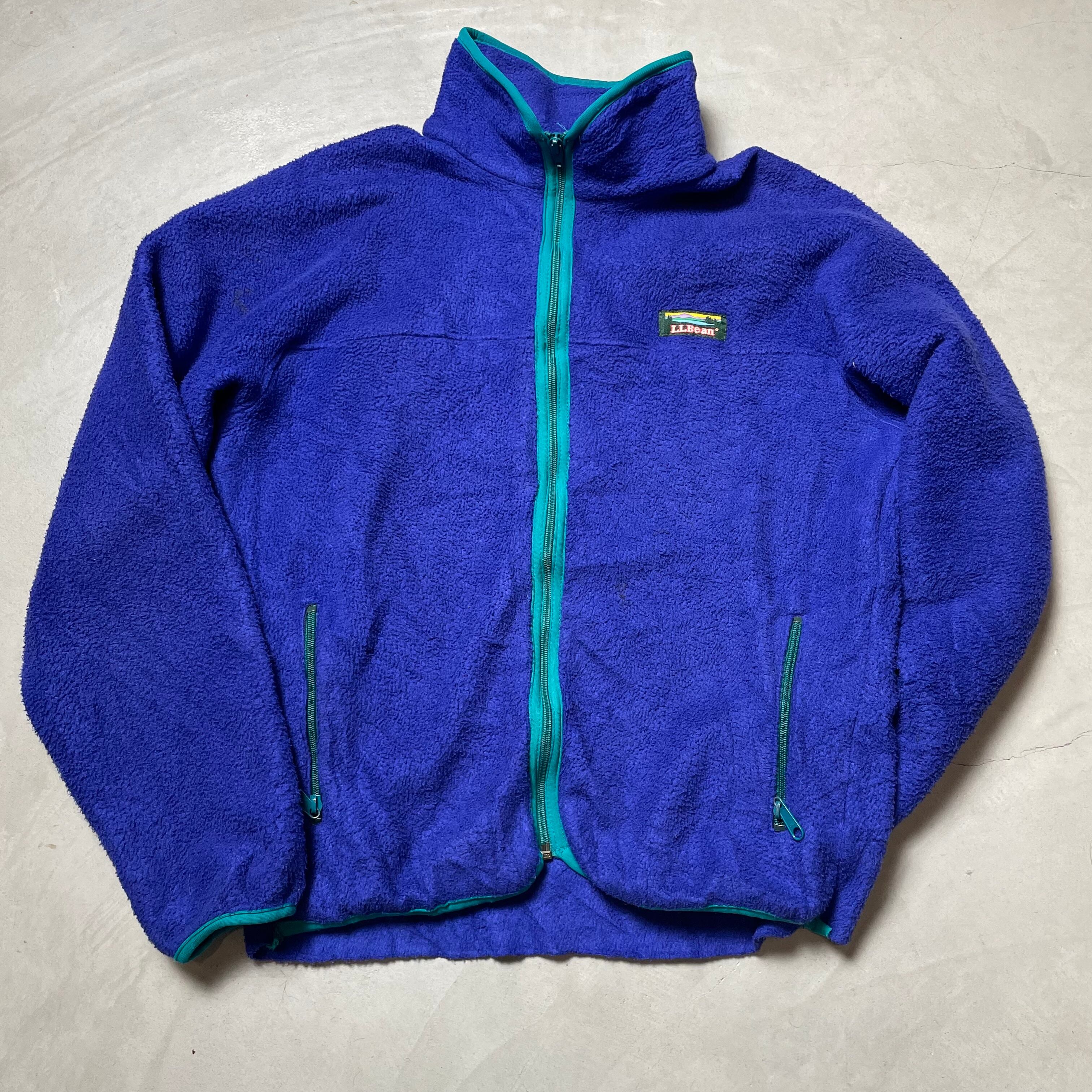 L.L.Bean エルエルビーン フリースジャケット レディースM 古着 フリースジャケット ブルー 青色 【アウトドアジャケット】