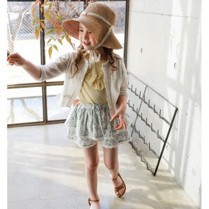 110夏レース裾ピュアカラーカーディガン