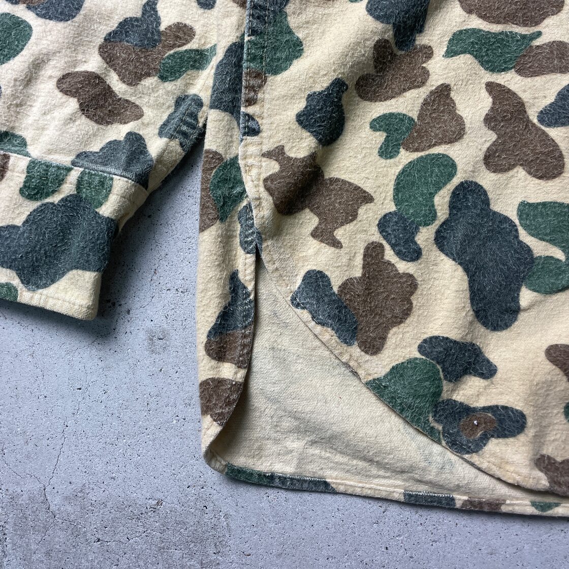 60年代〜70年代 USA製 WOOLRICH ウールリッチ 迷彩 フランネルシャツ 