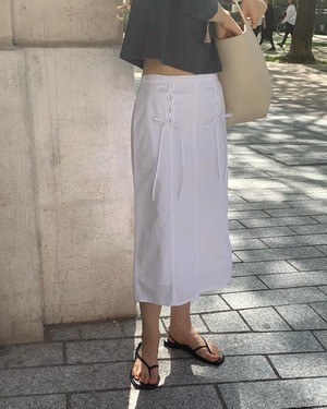 (予約) ounce / May ribbon skirt