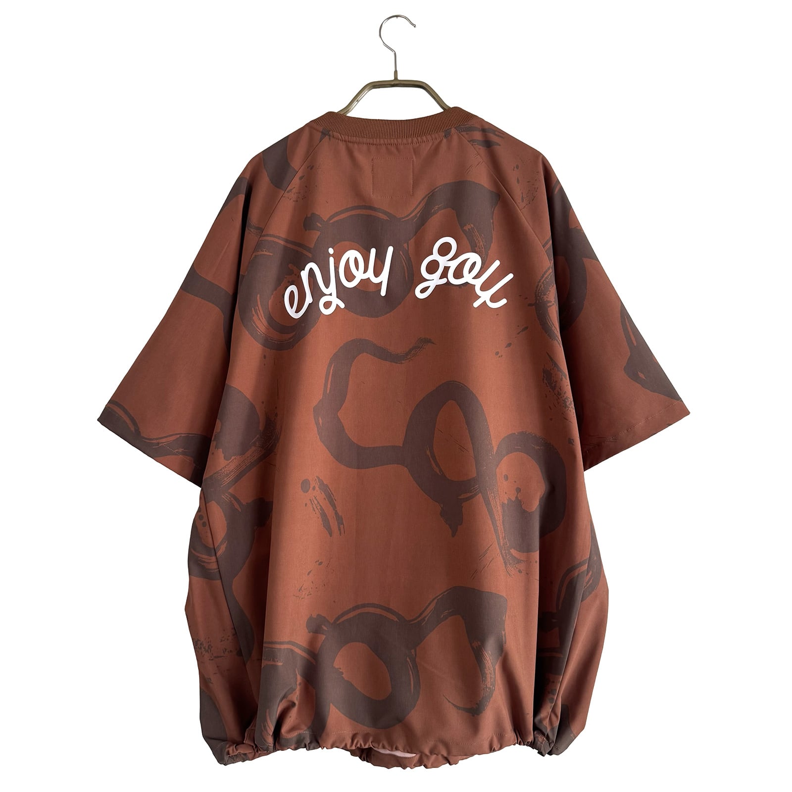 CALLIGRAPHY PATTERN S/S PISTE -BROWN- | 8G SHOOT WEBSTORE
