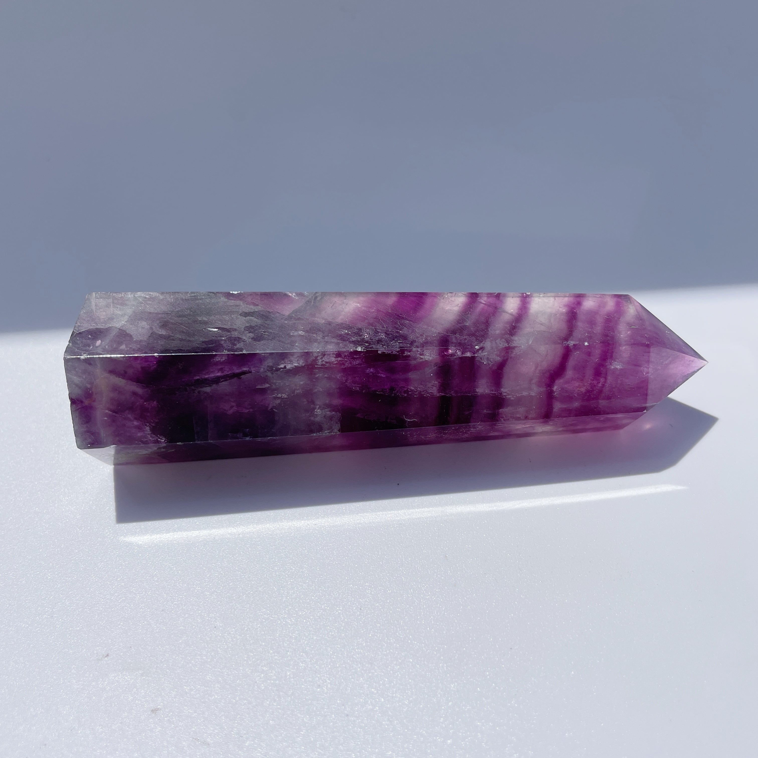 パープルフローライト タワー型89◇Fluorite◇天然石・鉱物 パープルフローライト タワー型89◇Fluorite◇天然石・鉱物