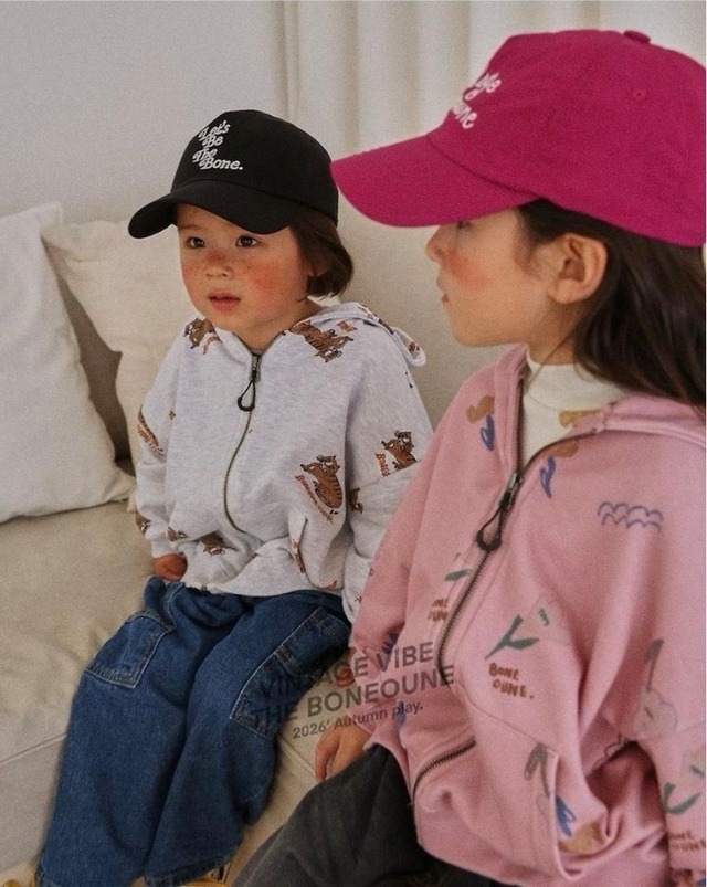 〚予約〛Cello flower pig hood collection <kids><Jr><mom>