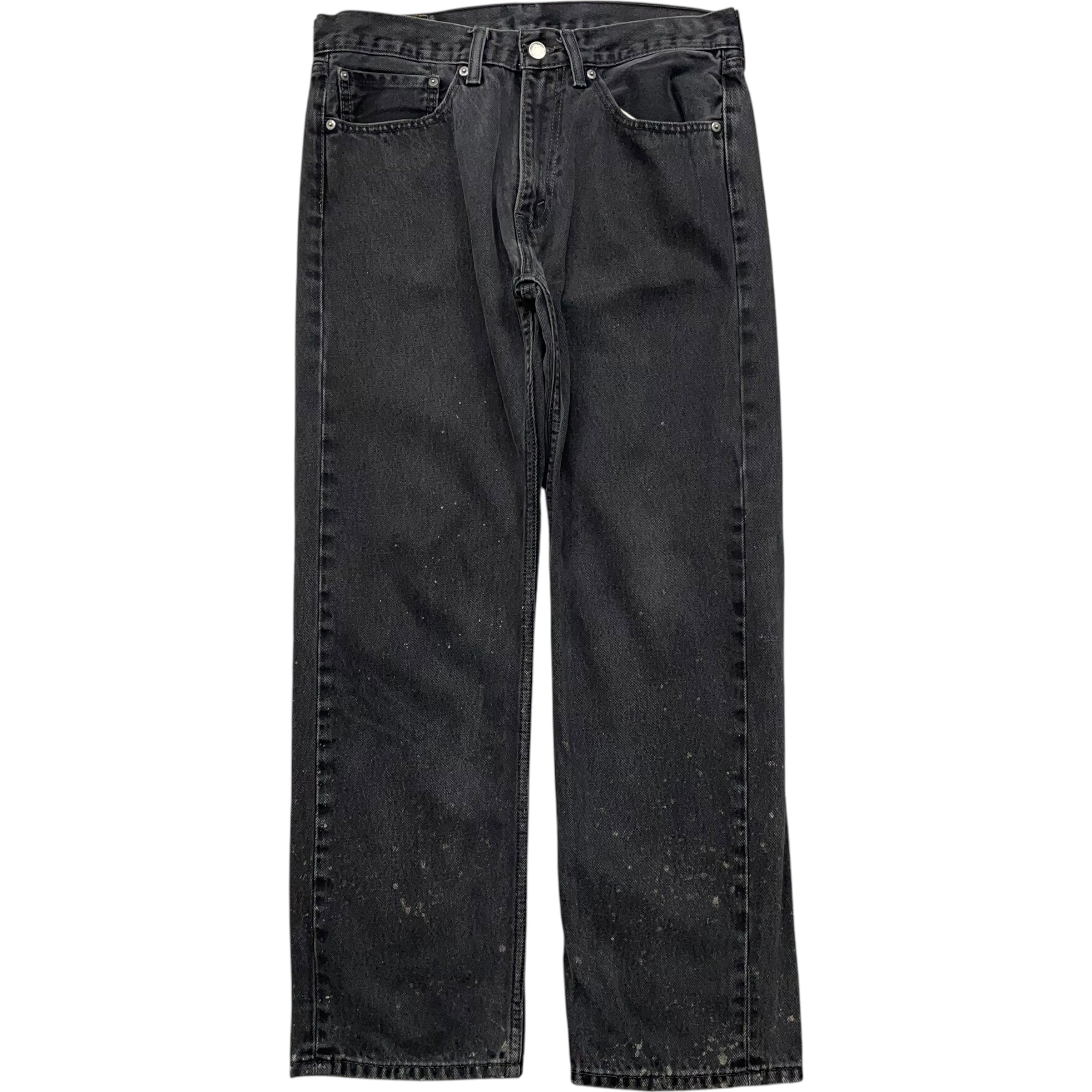 《実寸 W34L28》 Levi's リーバイス 505 ブラックデニム no.4822
