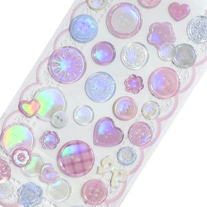 　シェリーボタンステッカー　ピンク