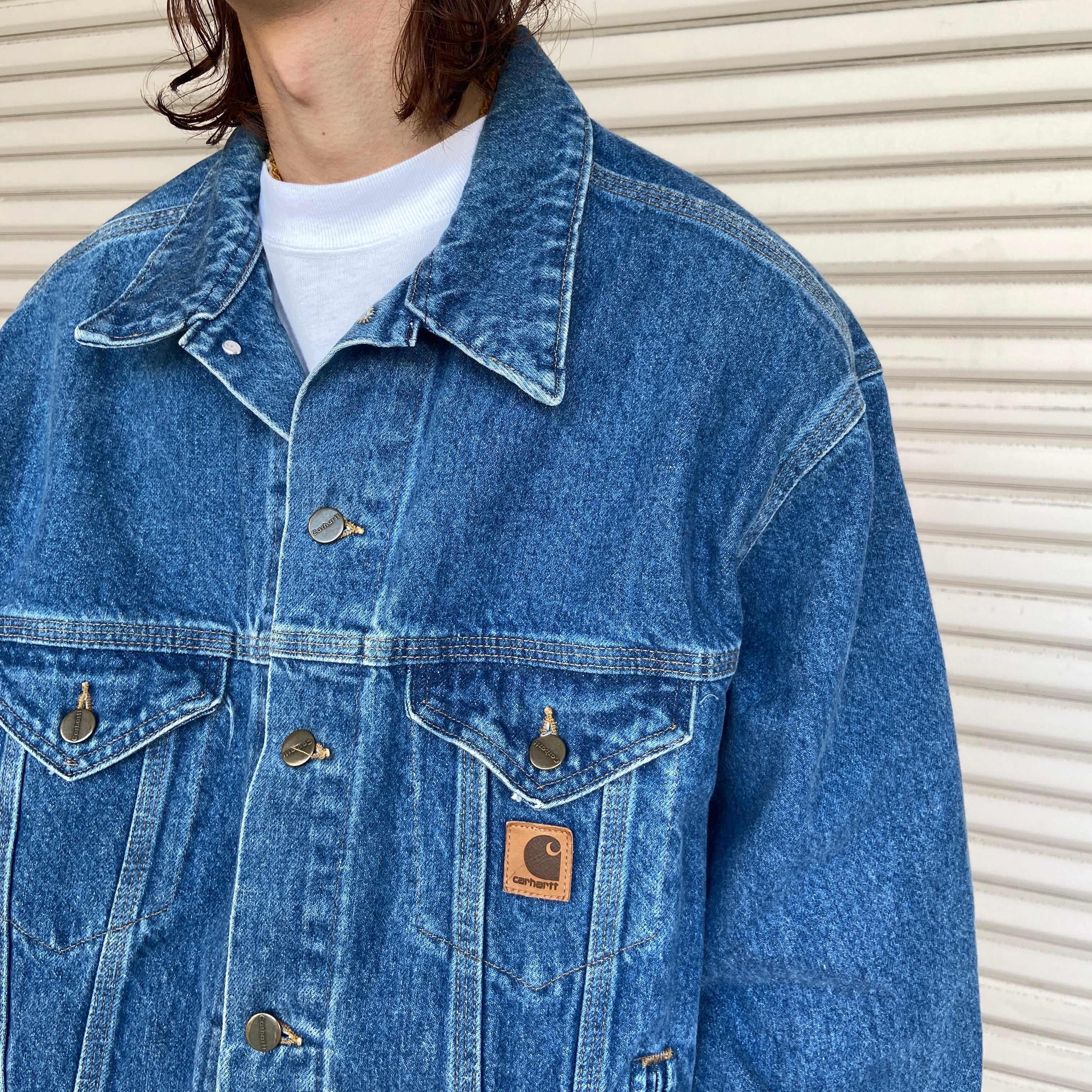 送料無料』Carhartt カーハート 90s Gジャン USA製 デニムジャケット L