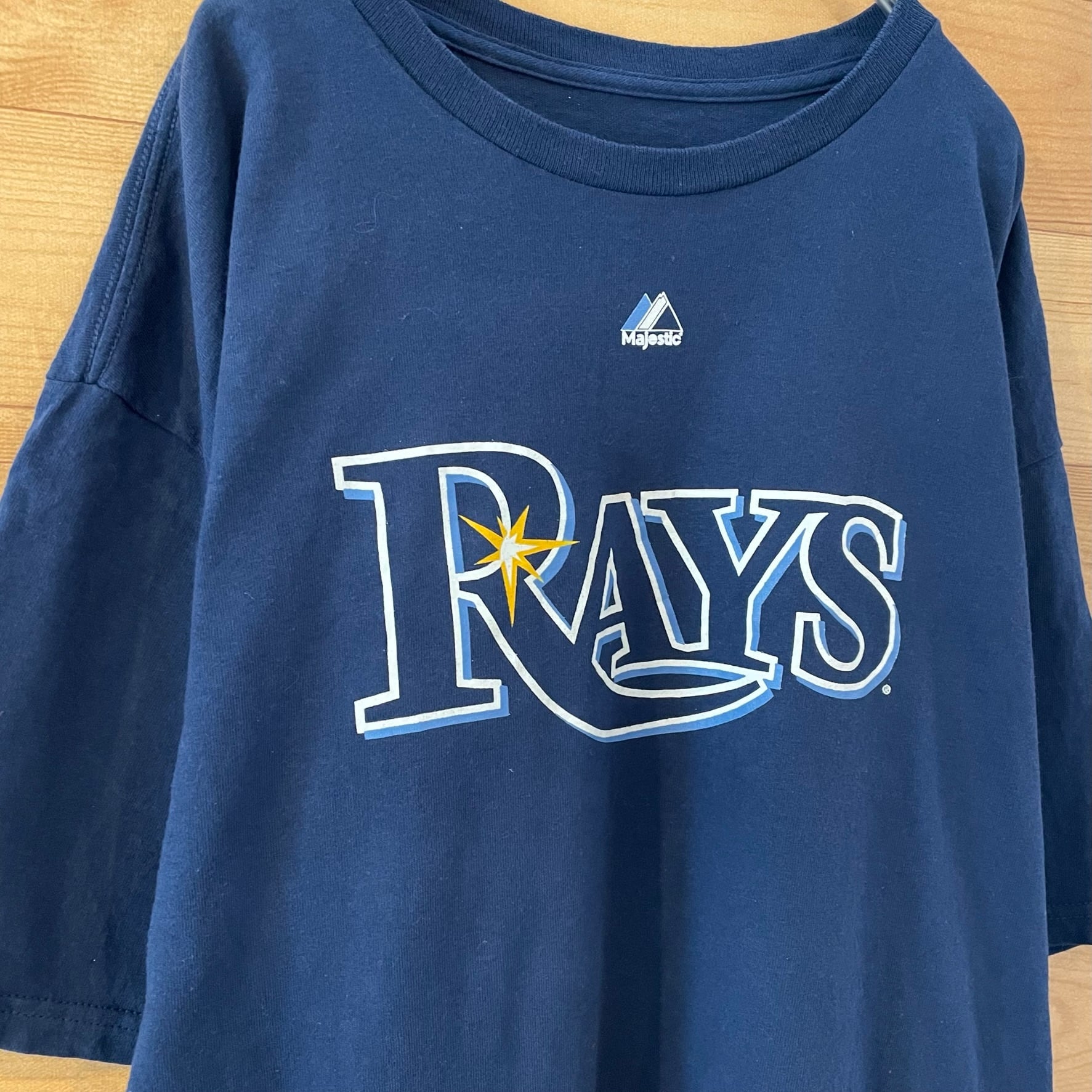 90s USA製 MAJESTIC MLB Rays レイズ Tシャツ