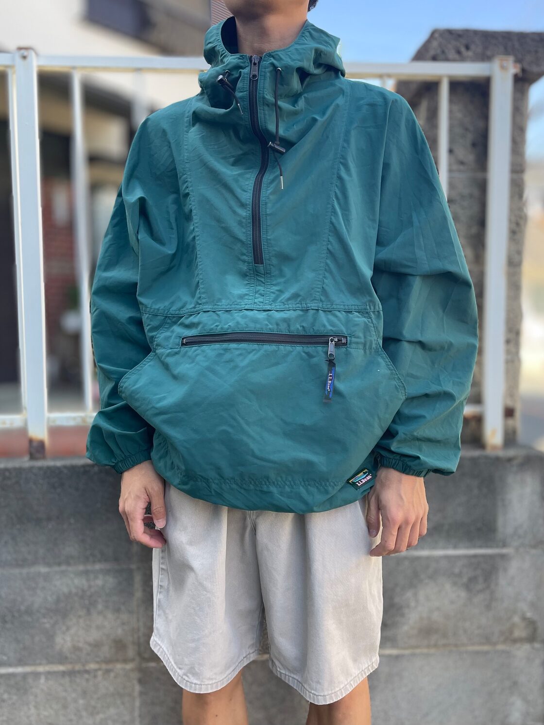 90s L.L.Bean nylon anorak L 
