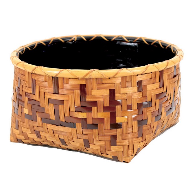 利休形 油竹 風炉用炭取