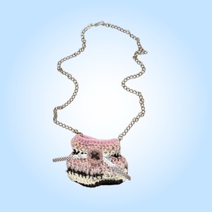【wamRire】knit pochette pink