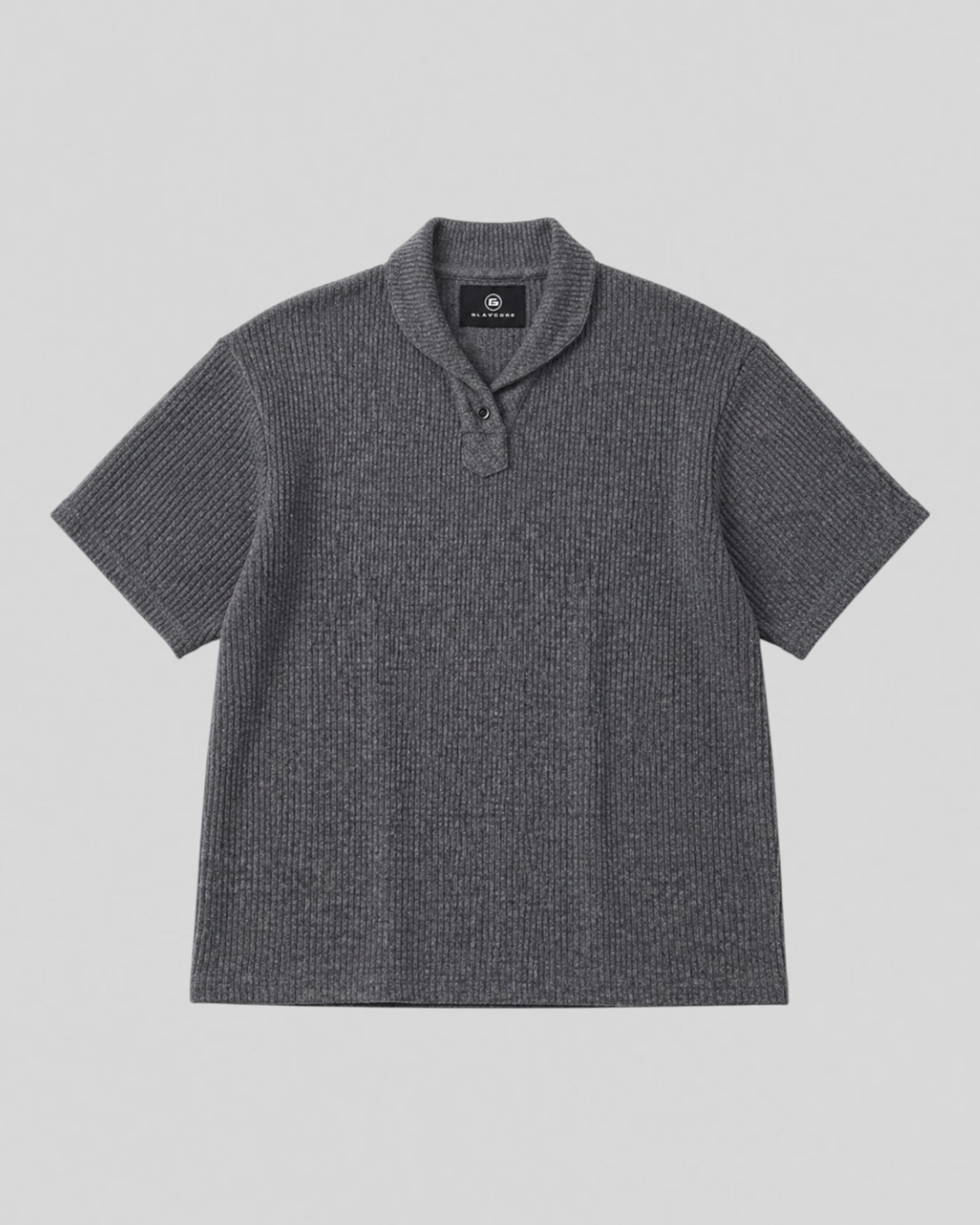 Boxy Knit Polo Tee（85％/100％）