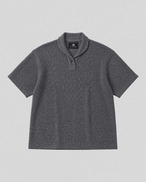 Boxy Knit Polo Tee（85％/100％）