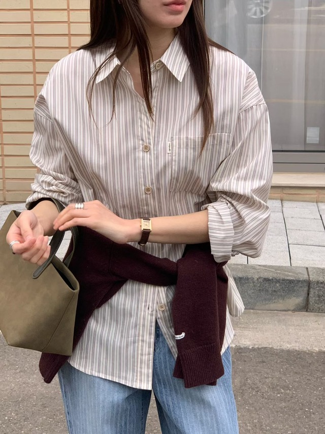 (予約) signature / Viva striped shirt 3color