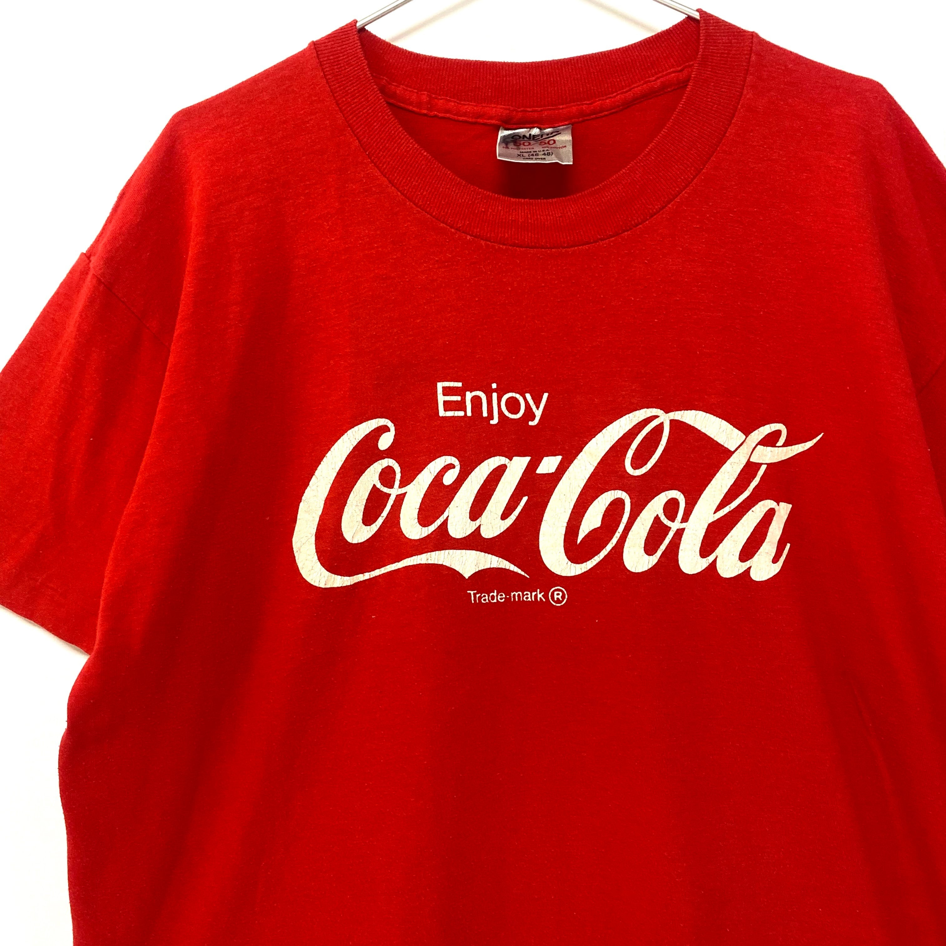 80年代 Coca-Cola コカコーラ アドバタイジングTシャツ プリントT 