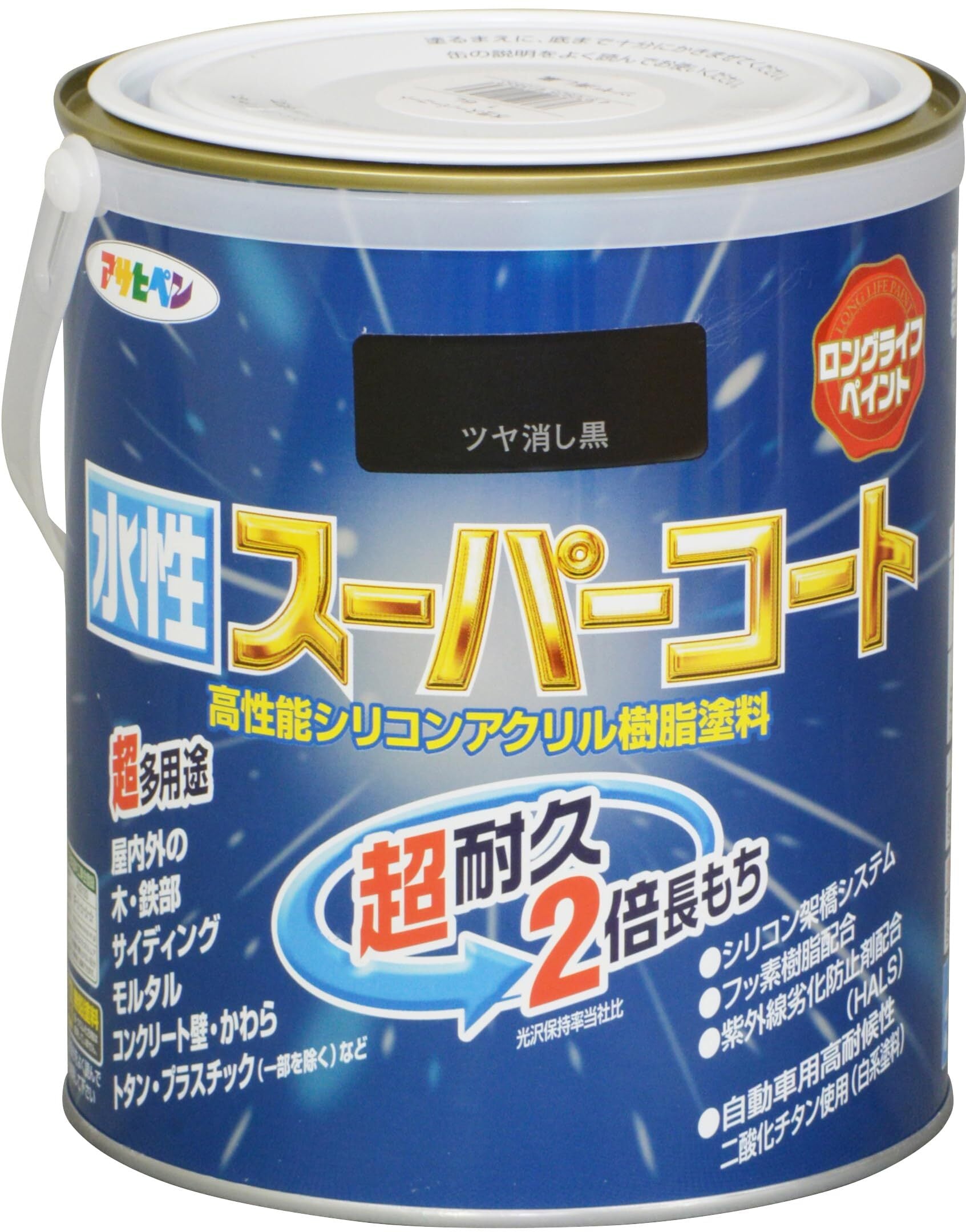 アサヒペン 塗料 ペンキ 水性シリコンアクリル外かべ用 16kg