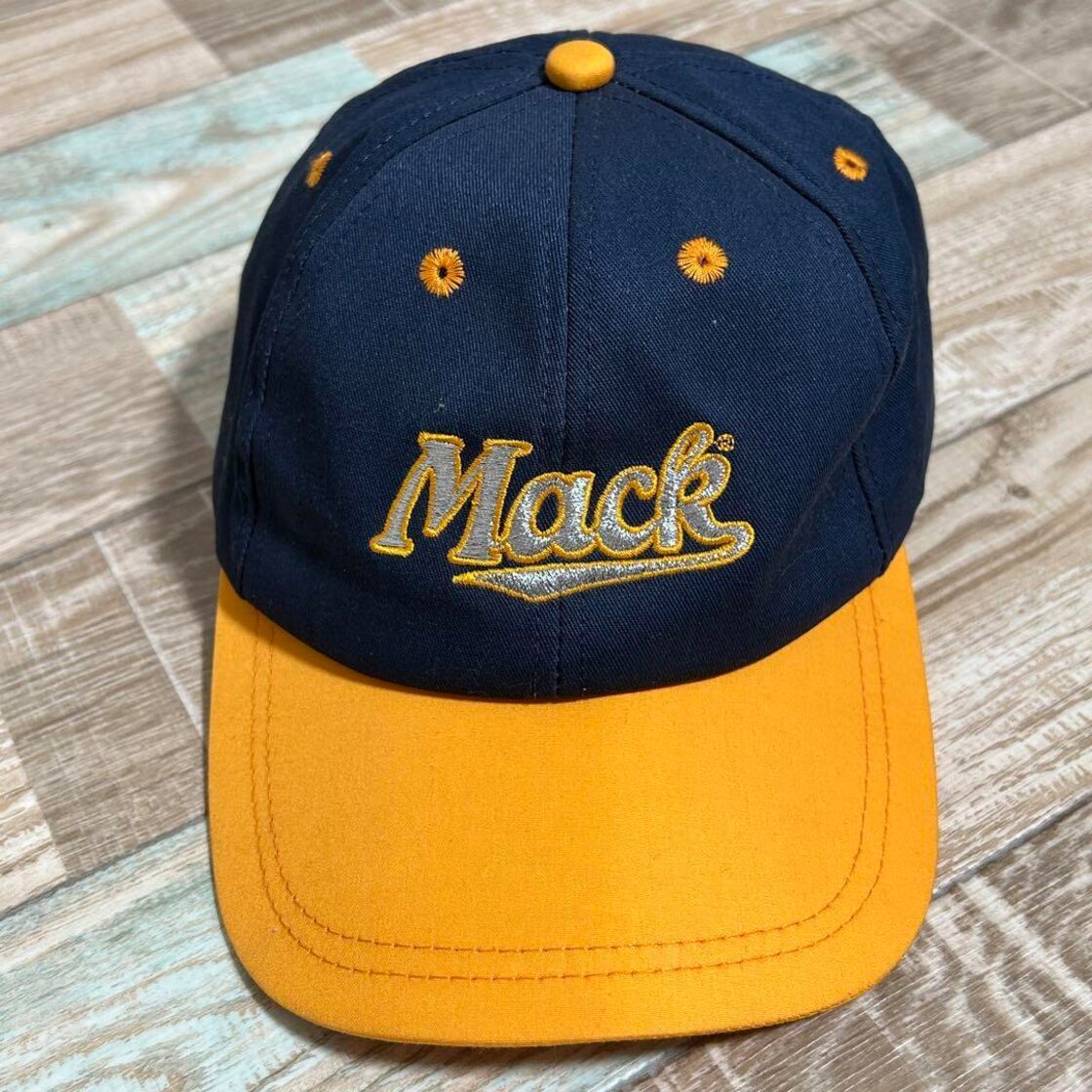 USA製 Mack Trucks マックトラック トラッカーキャップ 帽子 刺繍ロゴ 