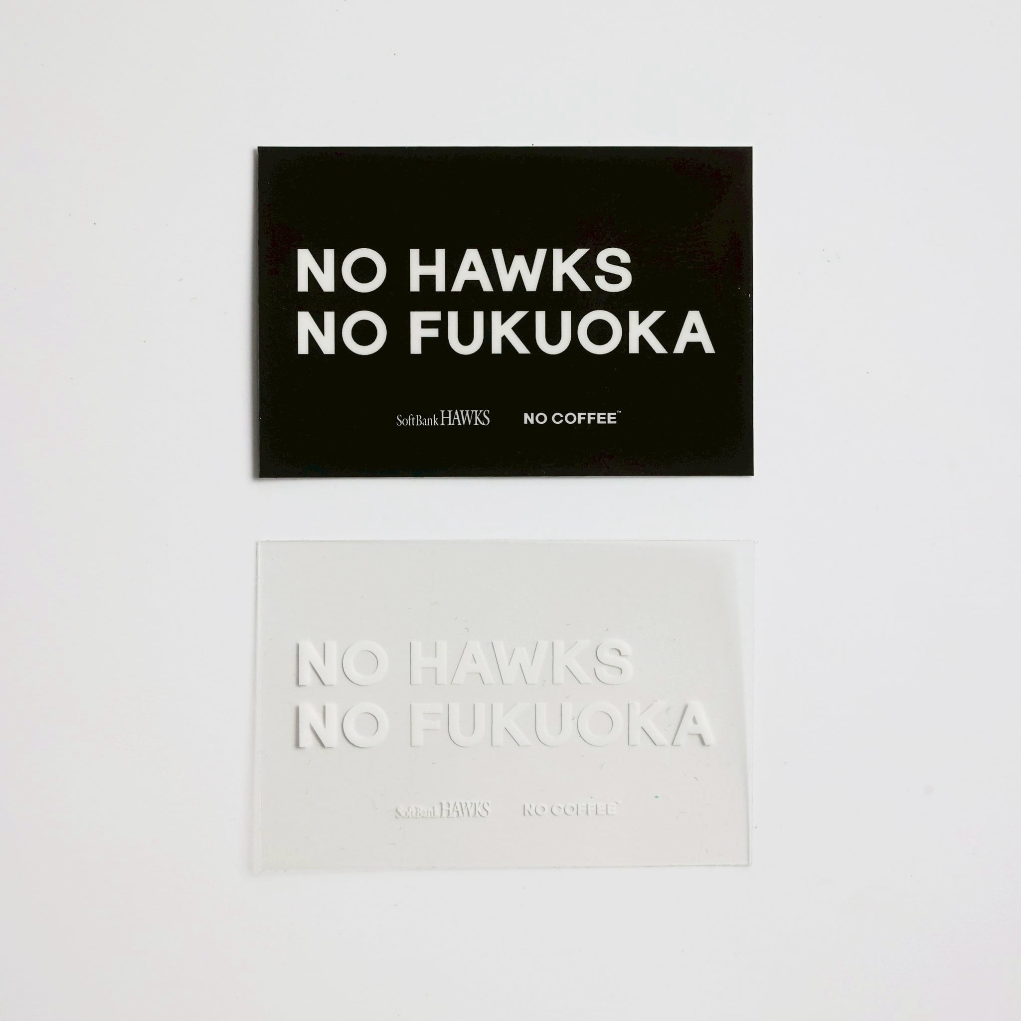 限定品!!NO COFFE x KYNE コラボステッカー★匿名配送 NO HAWKS NO FUKUOKA ステッカー2枚セット | NO COFFEE