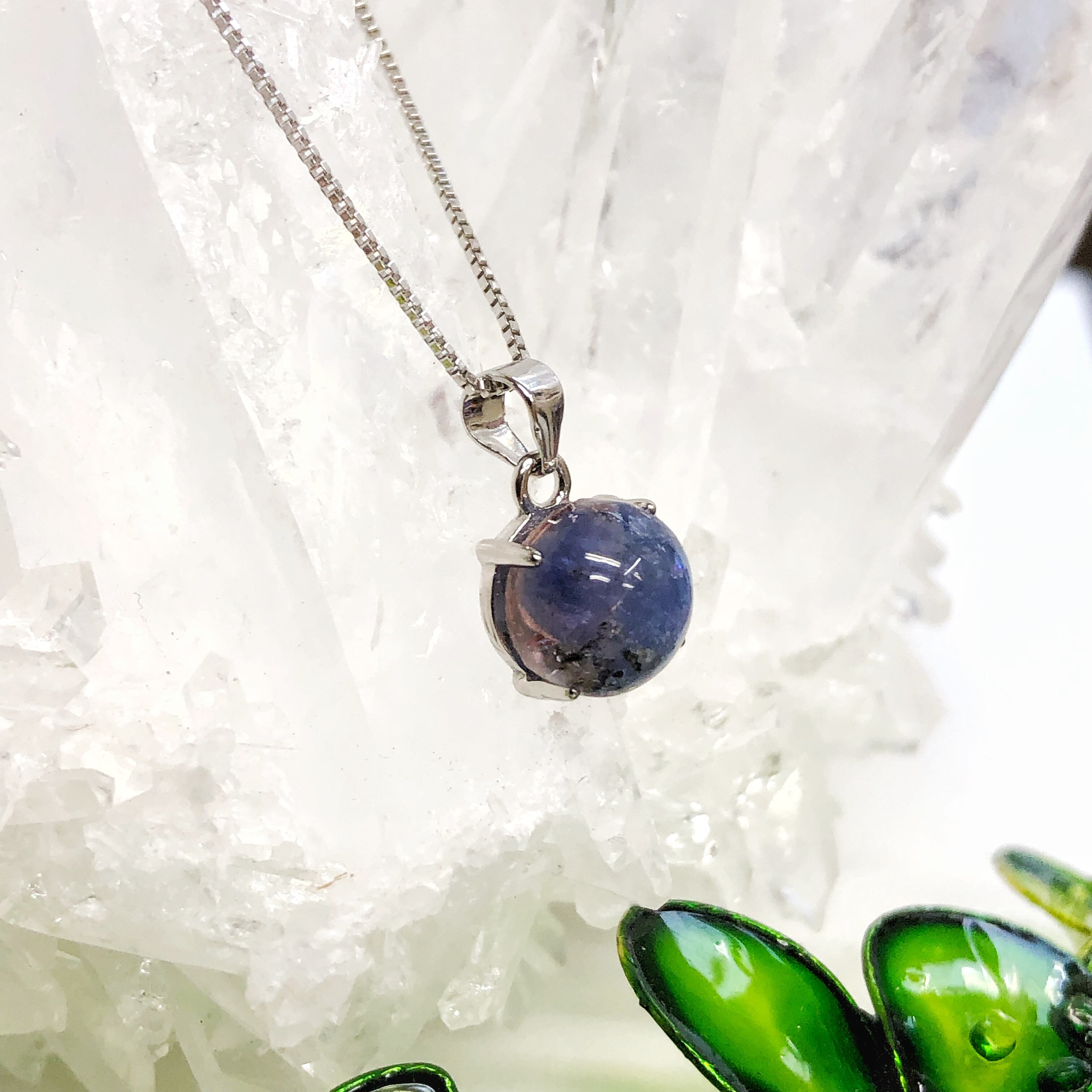 オルゴナイトネックレス 高品質 厳選 タンザナイト silver925チェーン