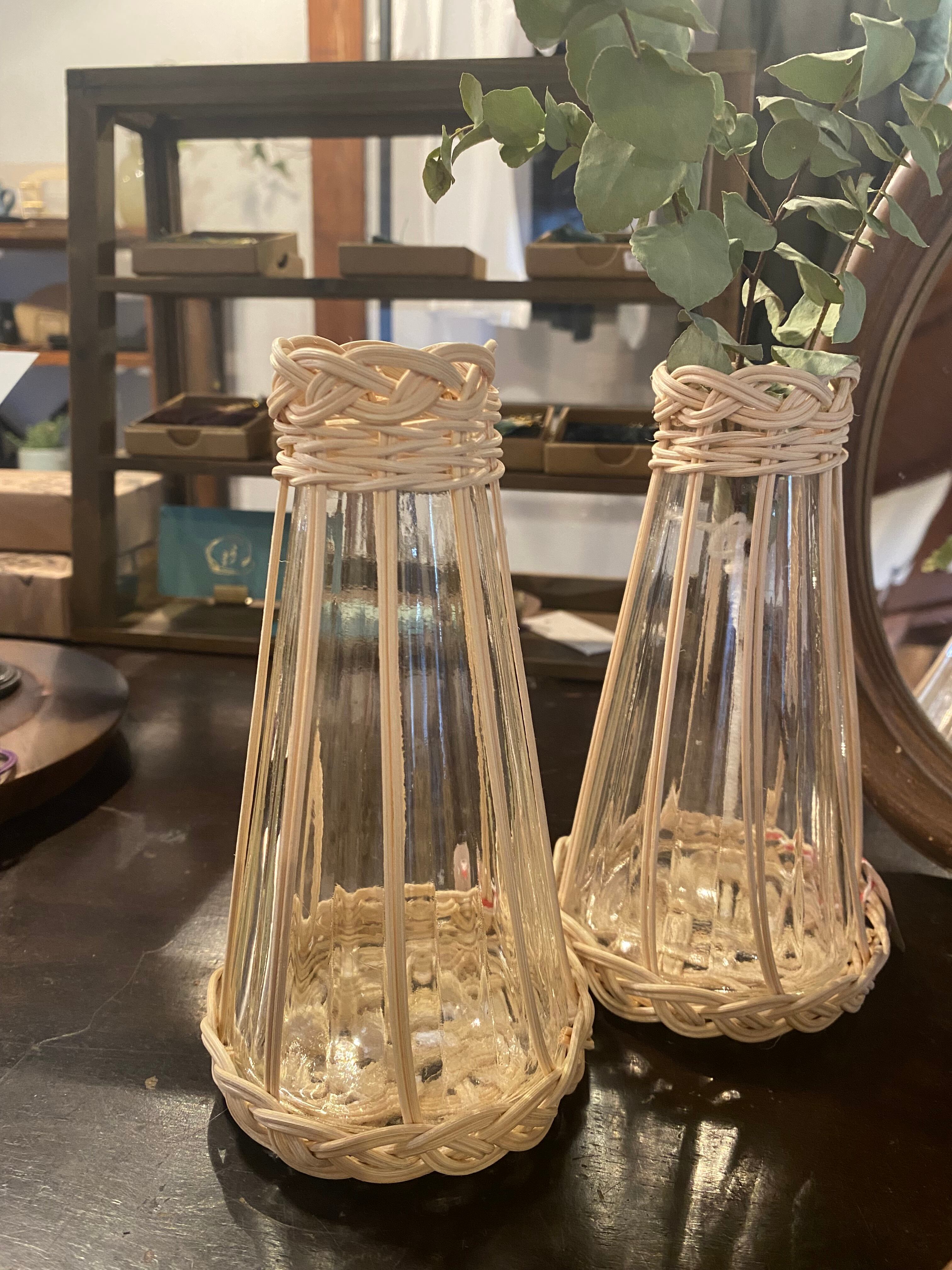 MAISON821 ラタン編みフラワーベース | gallery涼生
