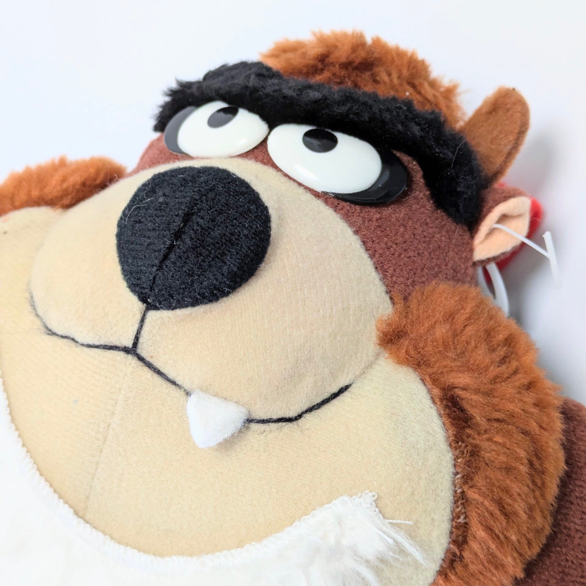 ☆VINTAGE 1992☆【 Looney Tunes ( ルーニーテューンズ )】1992 McDonald's Christmas Tasmanian Devil TAZ Stuffed Plush Looney Tunes タズマニアンデビル / マクドナルドクリスマスミールトイ / プラッシュ / ぬいぐるみ / オーナメント〚アメリカン雑貨 アメトイ〛