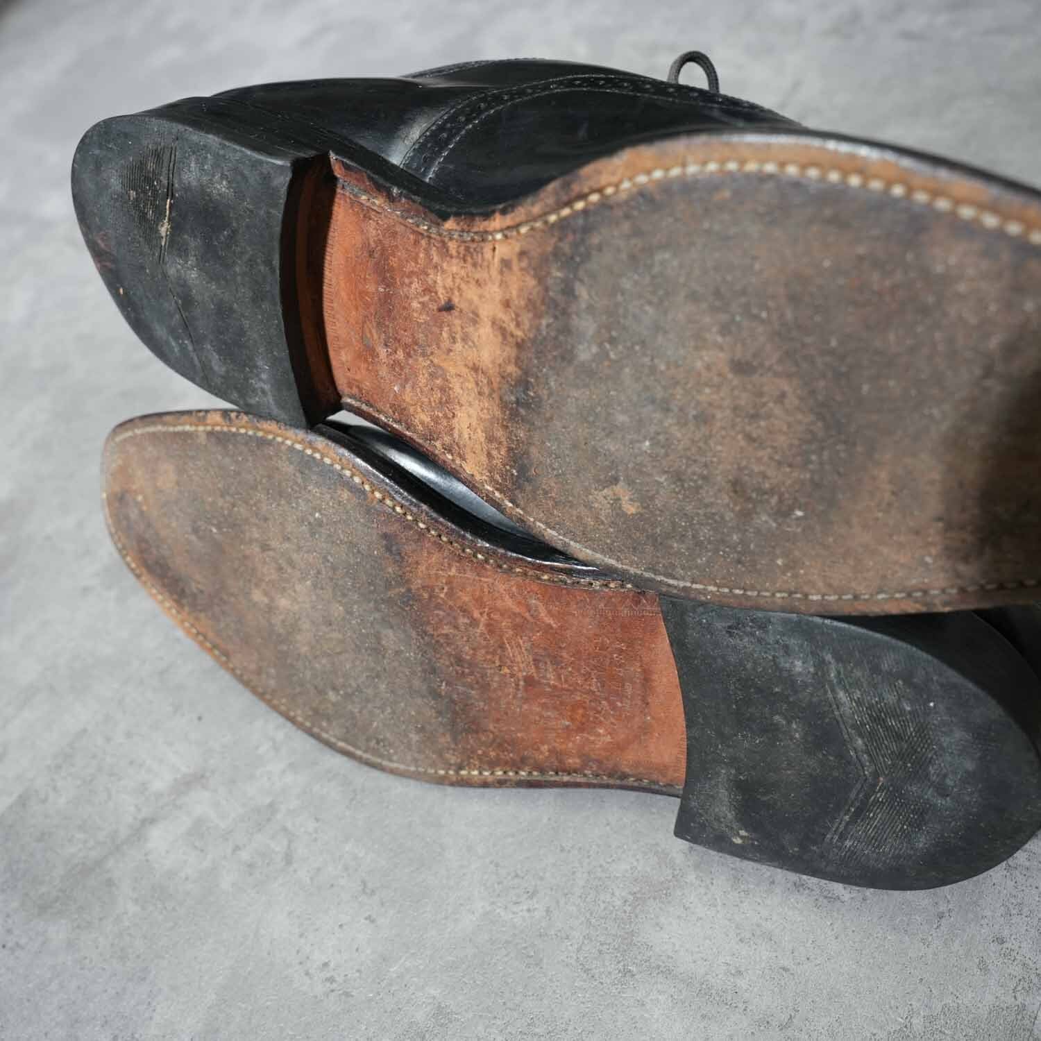 Loake ローク ウイングチップ レザーシューズ ブラック イングランド製