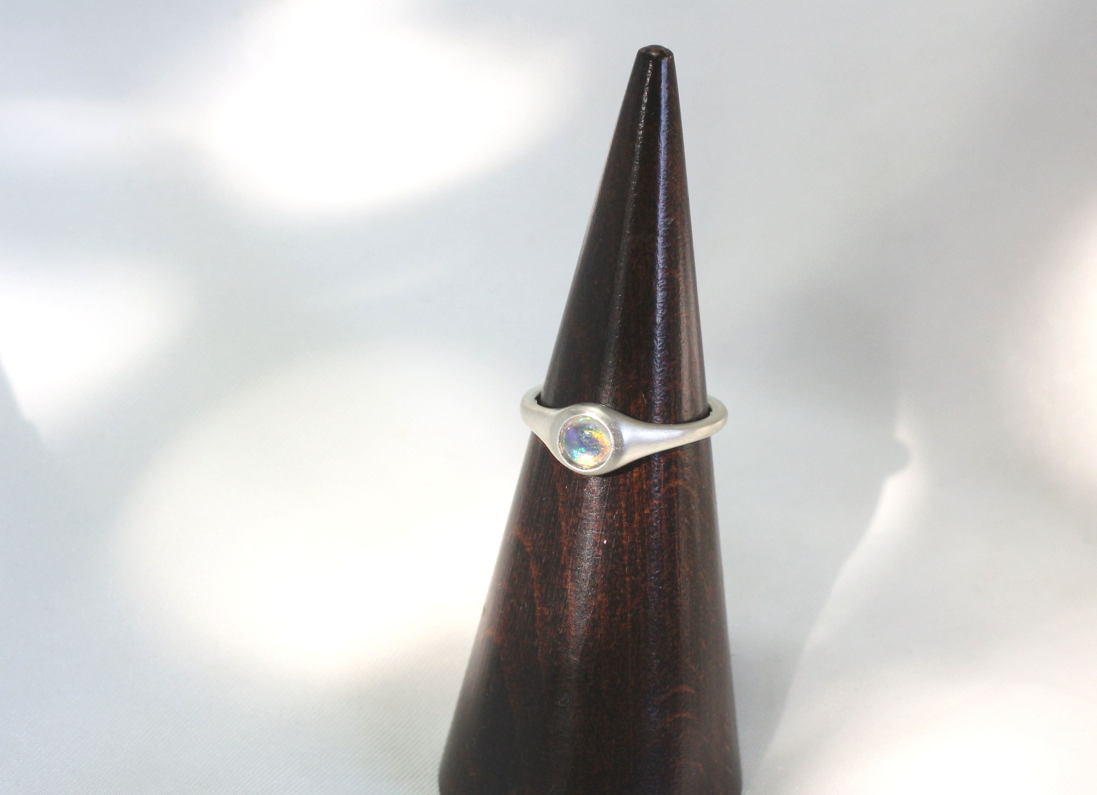 Pt900 ウォーターオパールリング 0.36ct | Atelier Ozaki