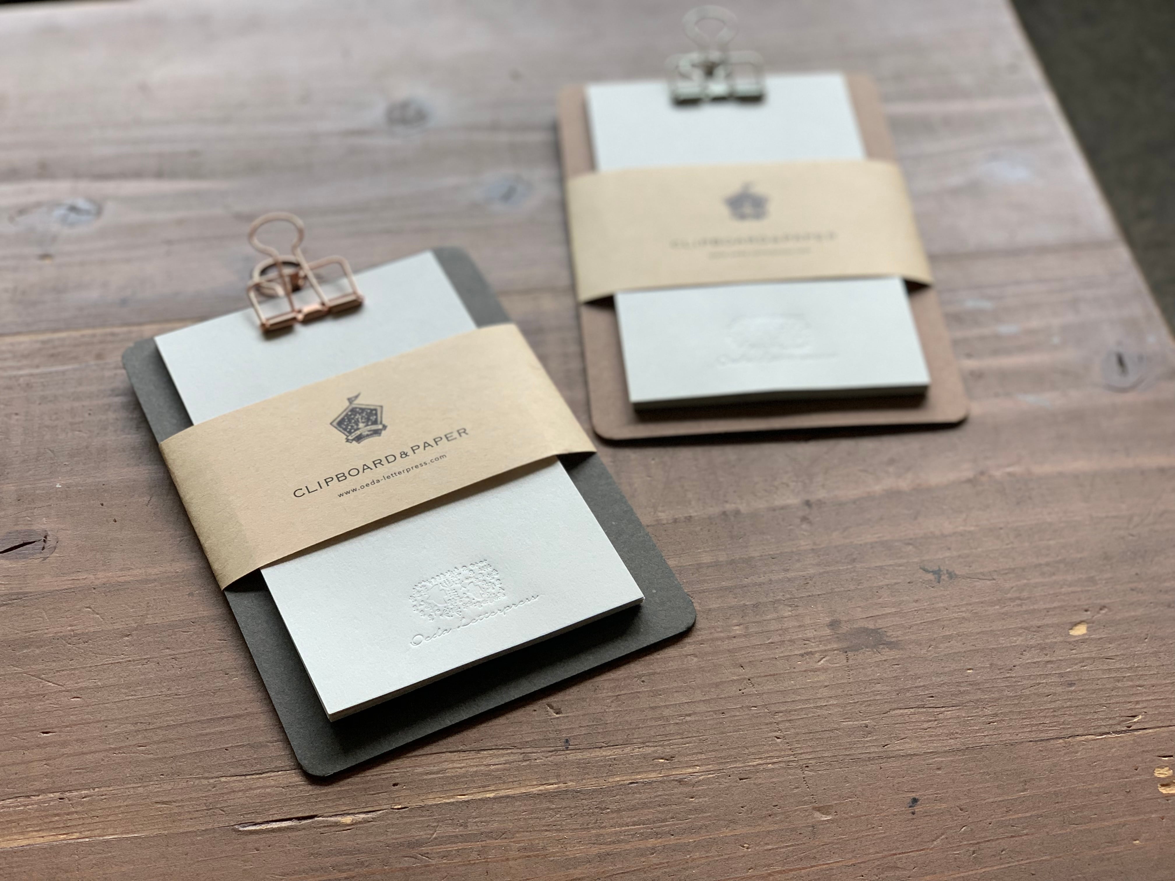 クリップボード&ペーパーセット S | OEDA LETTERPRESS