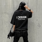 BLAZING HEART LOGO Tee【BLACK】