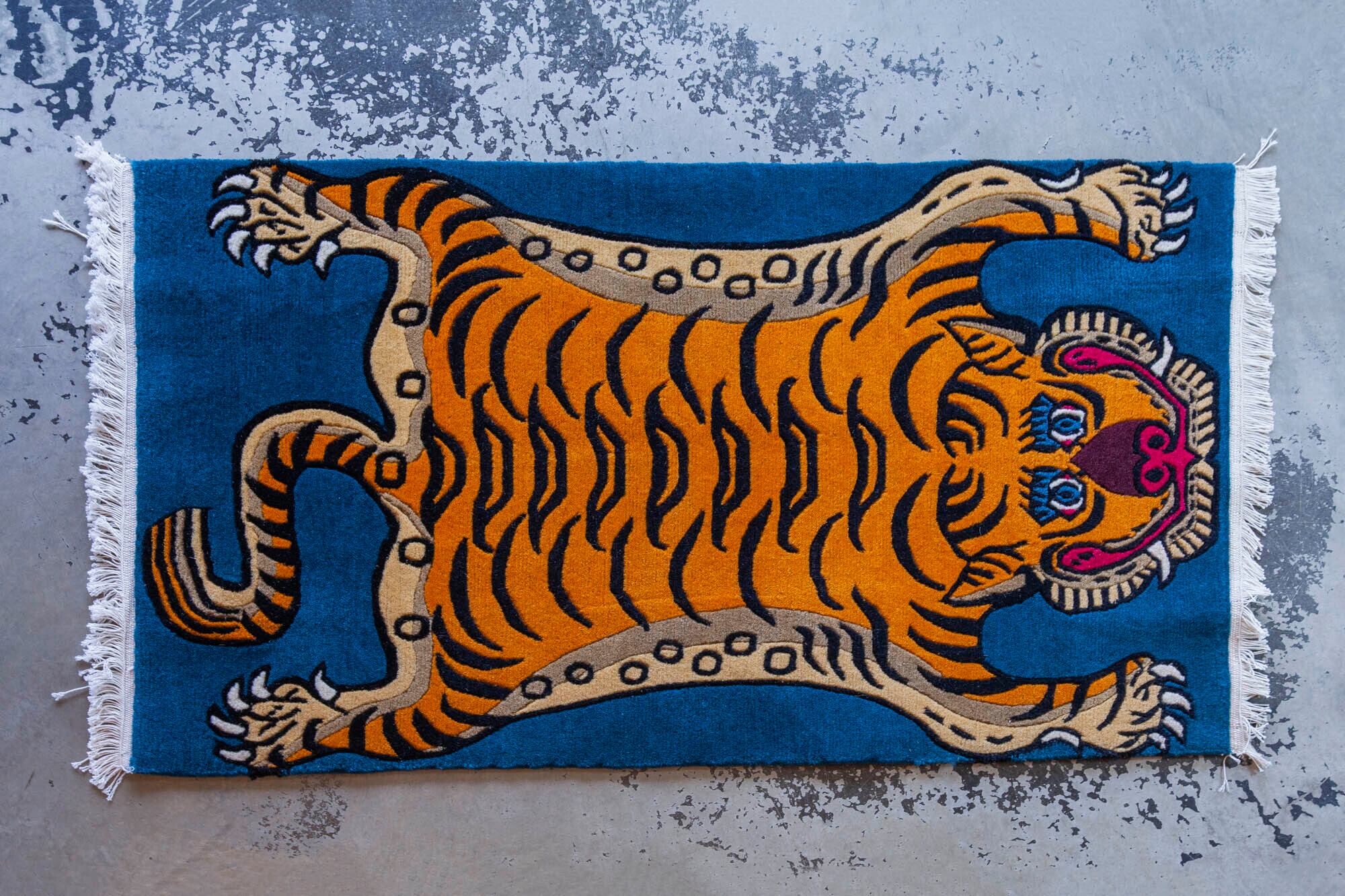 Tibetan Tiger Rug 《Sサイズ•ウール057》チベタンタイガーラグ