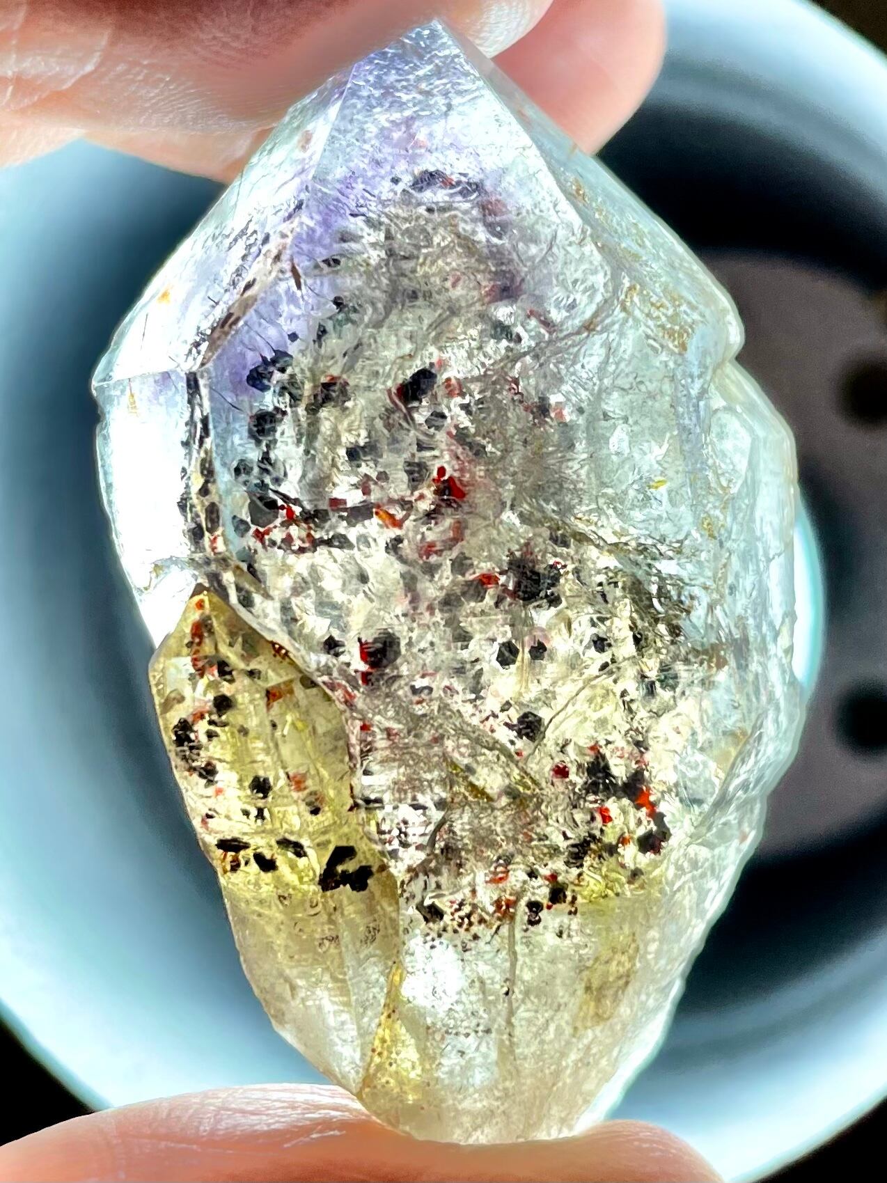 7) 「ヘマタイトinクオーツ」(変わり種E)