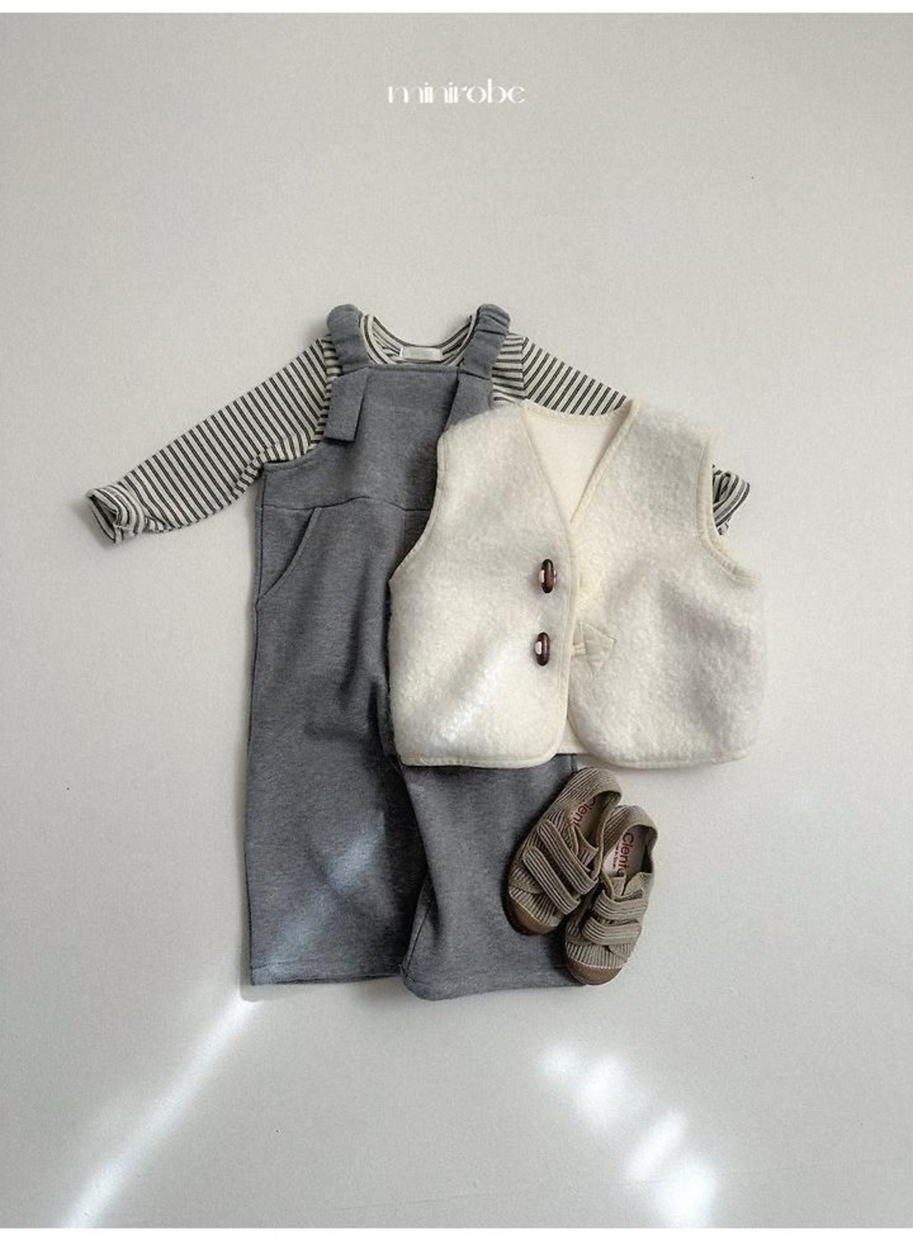 〖取寄〗韓国子供服 / 26winter / minirobe / ヨーヨーボーダーTシャツ / キッズ *S~XL*