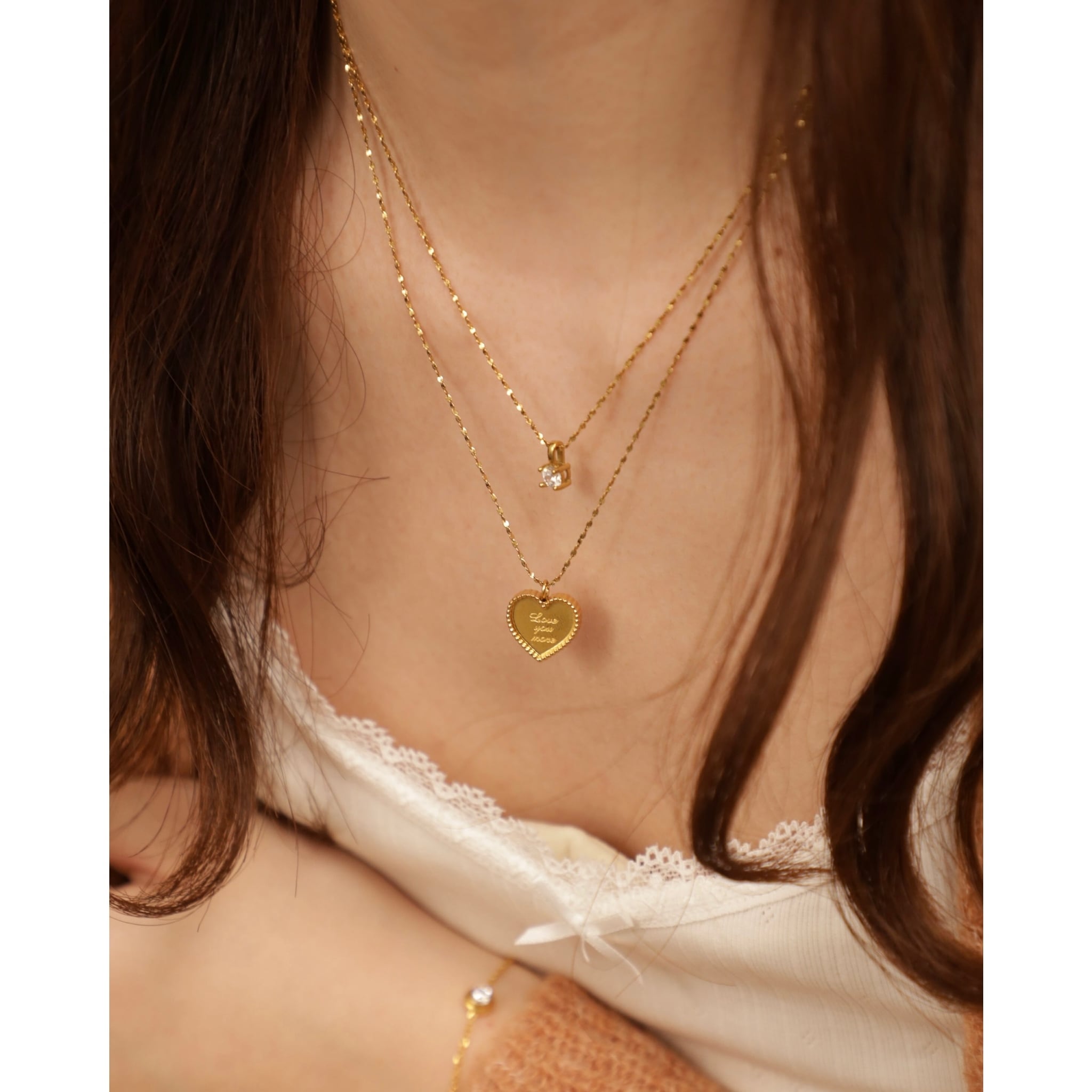 316L apire solitaire necklace | apire