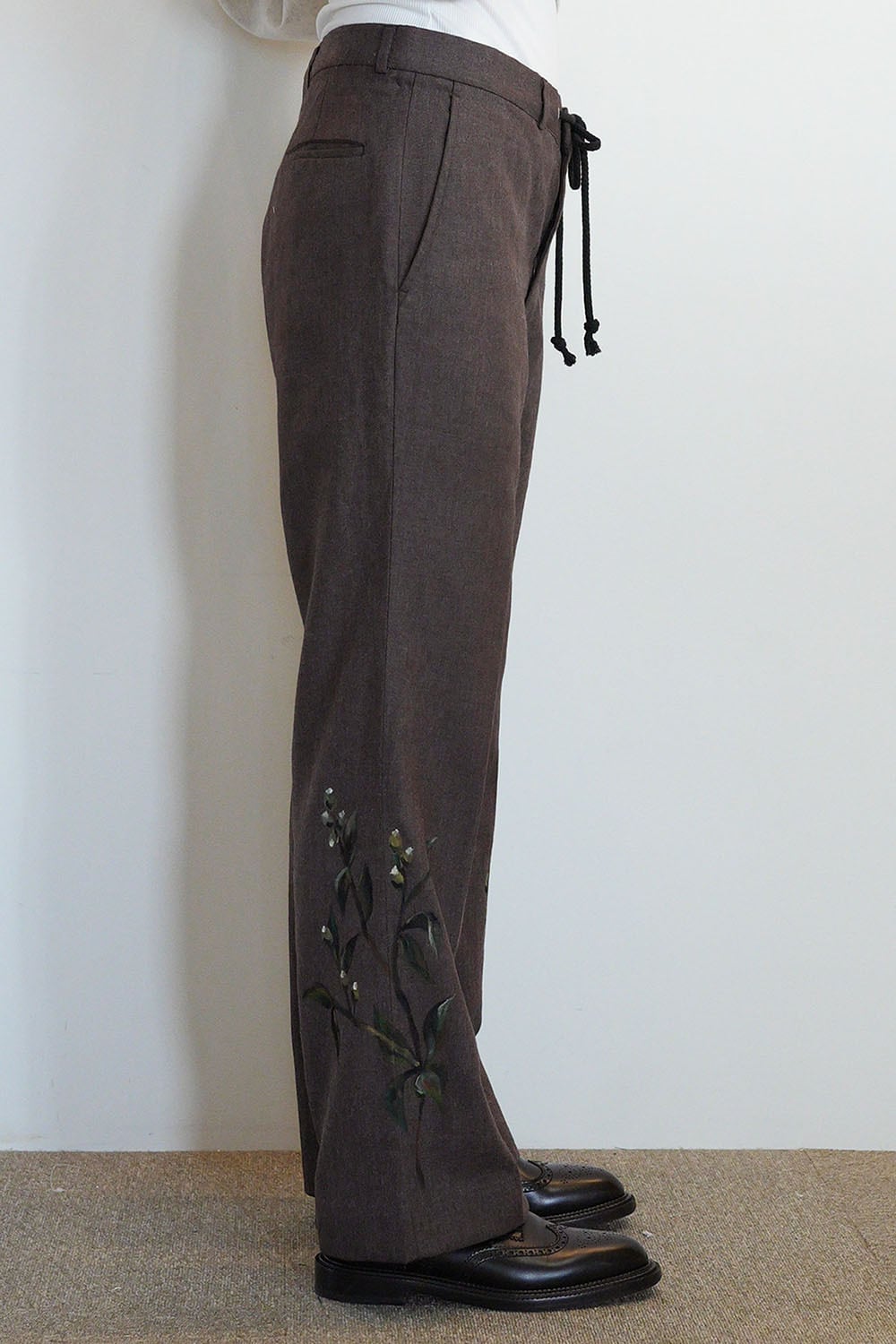remake easy slacks pants-graybrownberry | TOLIGHT