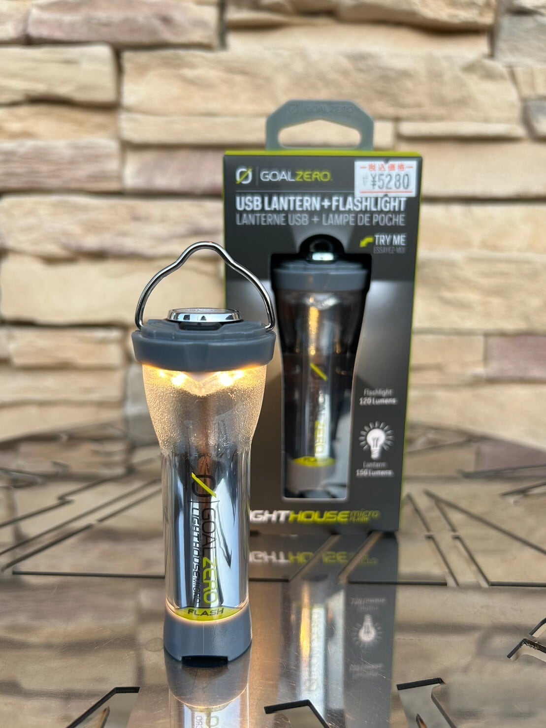 【GOAL ZERO】 lighthouse micro flash グレー(日本別注カラー)