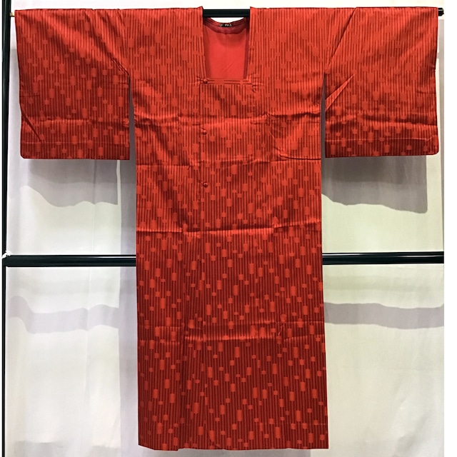 雨コート・赤地・和装・No.200701-0626・梱包サイズ60
