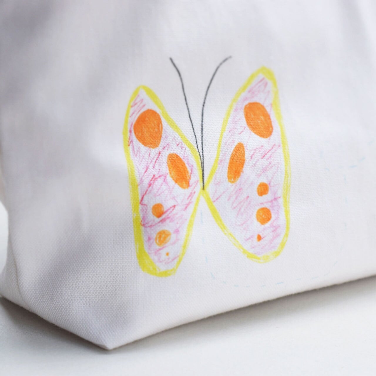 子どもの絵でオーダーメイド☆キャンバスミニトートバッグ☆軽やか