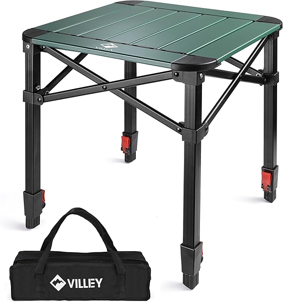 VILLEY アウトドアテーブル 折りたたみテーブル 組立不要 ロール VILLEY アウトドアテーブル 折りたたみテーブル 組立不要 ロール