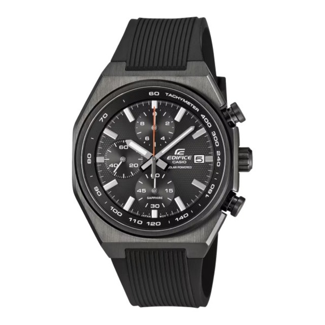 国内正規品 CASIO EDIFICE カシオ エディフィス ソーラー クロノグラフ サファイアガラス 10気圧防水 タキメーター 樹脂バンド メンズ腕時計 EFS-S660PB-1AJF