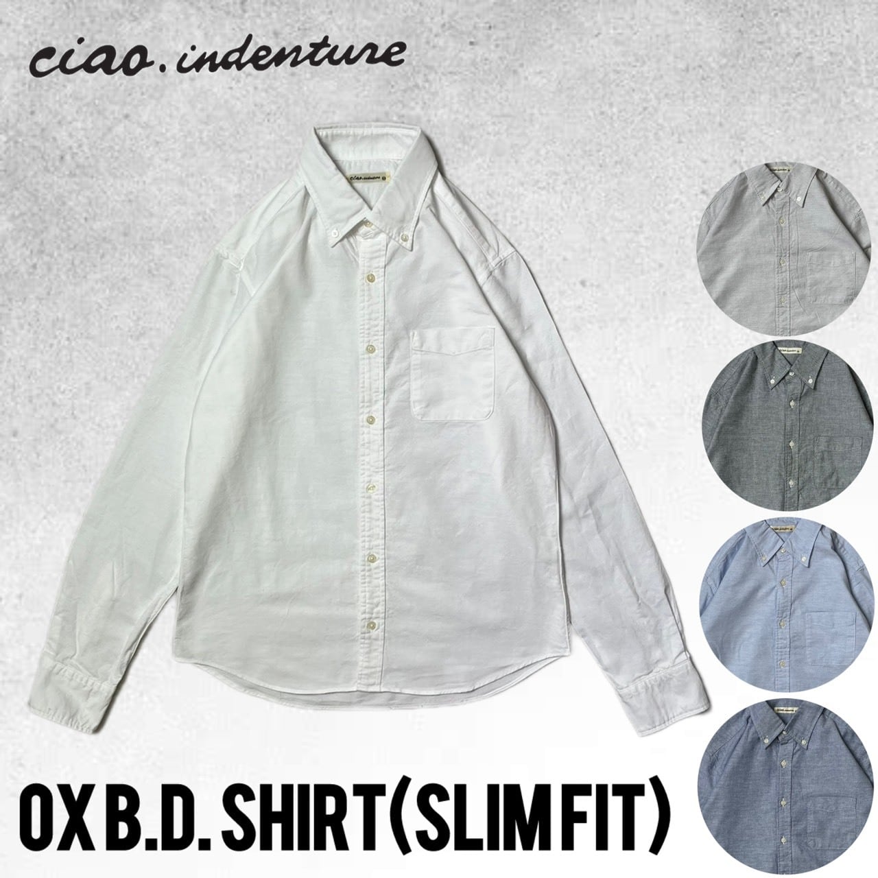 ♡♡♡ 12色展開！】オックスB.Dシャツ スリムフィット 日本製 定番 CIAO
