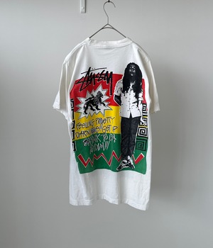 -Stussy- Vintage 80s Bob Marley Print T-Shirt