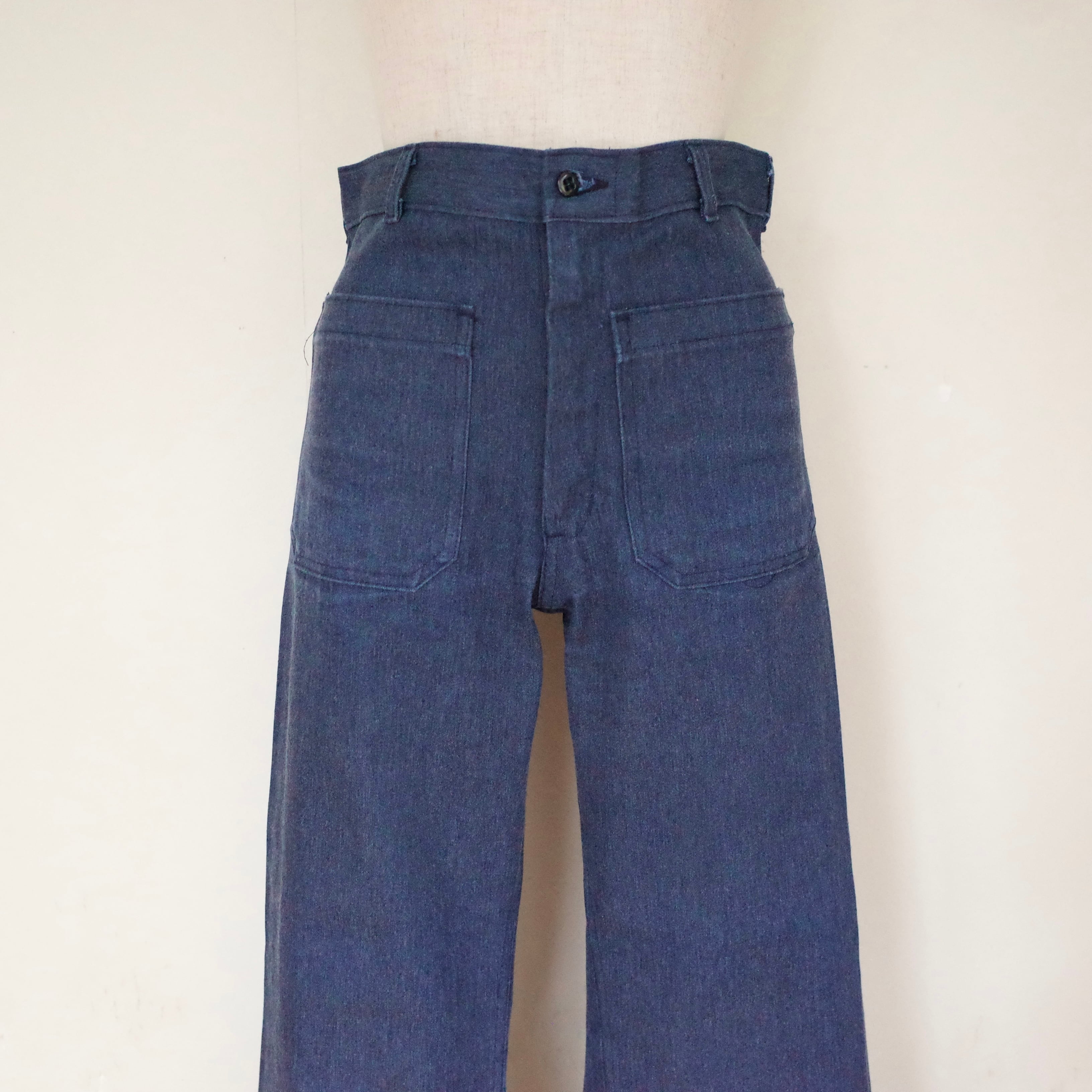 navdungaree〈フレアデニムセーラーパンツ 80s USA製 タロン〉 80s navdungaree denim sailor pants | port.