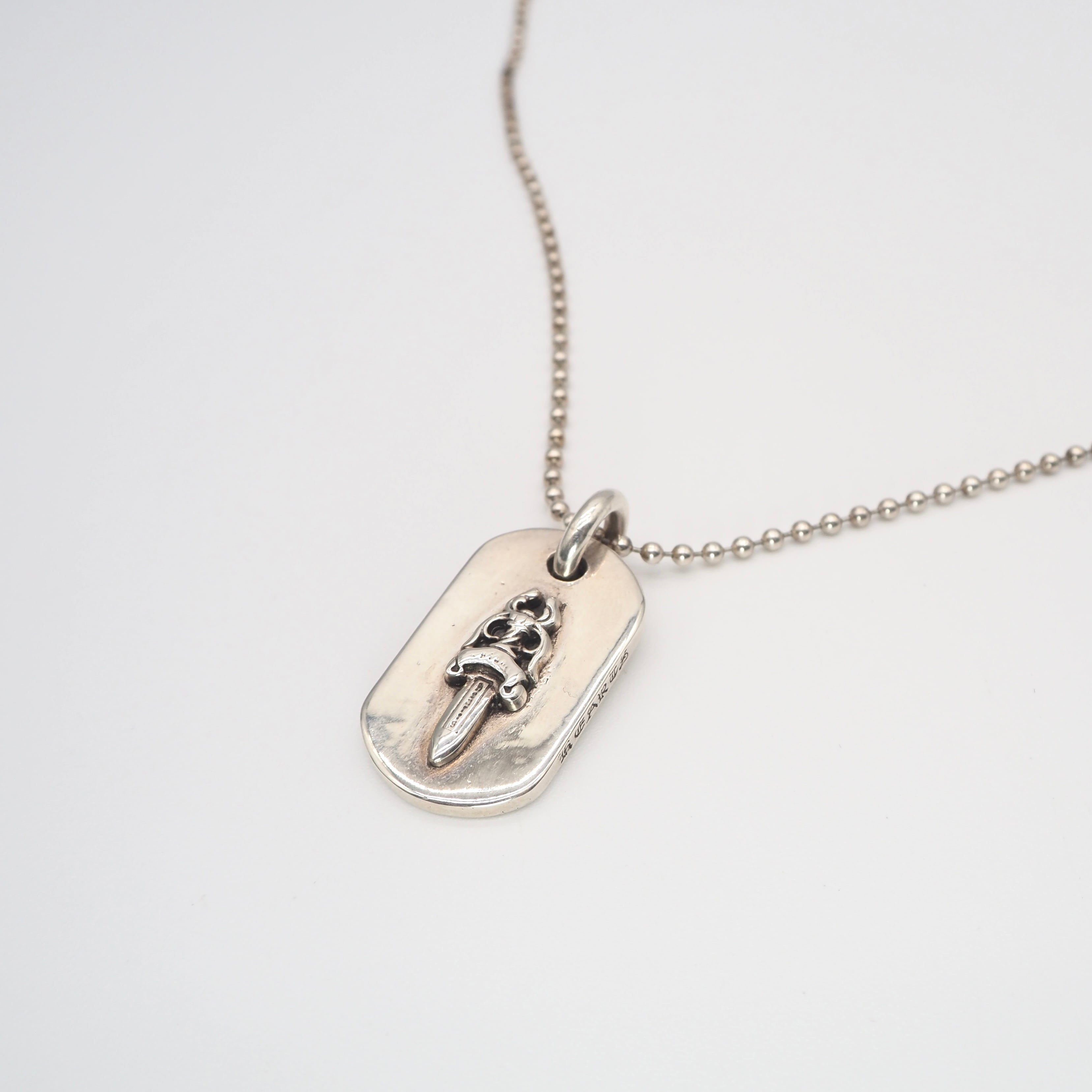 CHROME HEARTS ダガードッグタグ ペンダント クロムハーツダガー ドッグタグ ペンダント