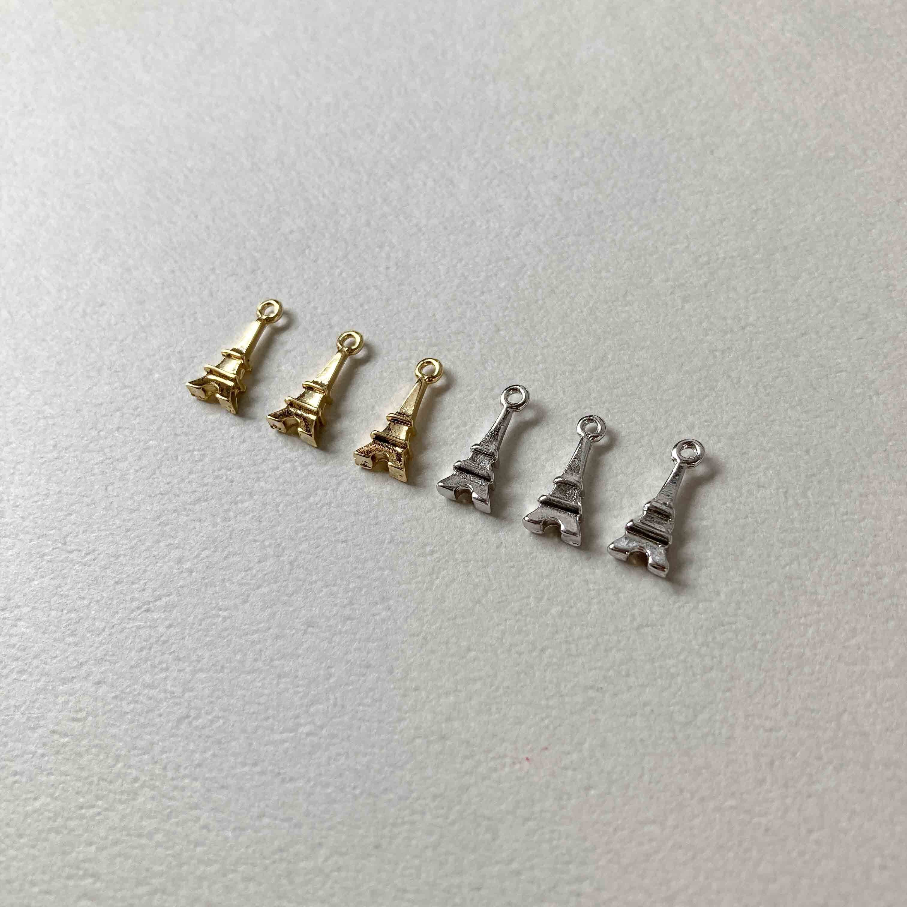 ミニエッフェル塔のメタルチャーム | Dua-アクセサリーパーツショップ